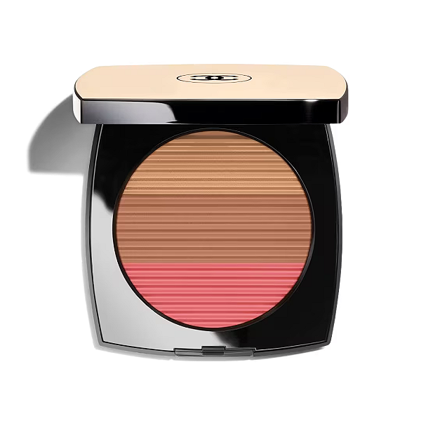 Trio Bush/Contorno/Brozer Chanel LES BEIGES Healthy Glow Sun-Kissed Powder | Cor: Medium Rose Gold