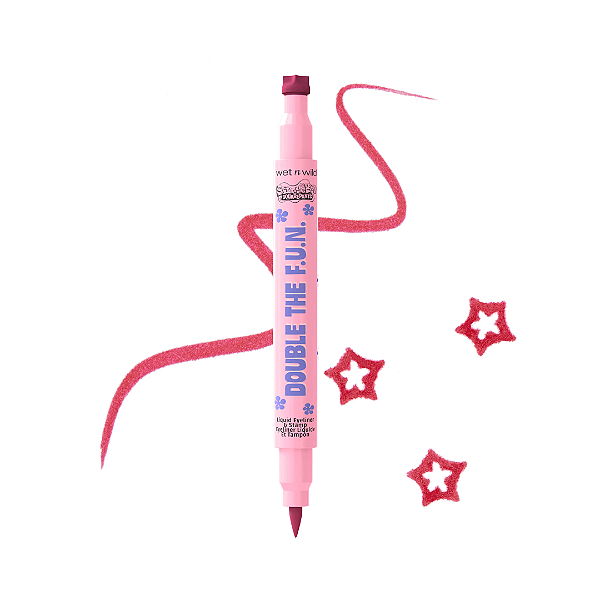 Delineador Wet N Wild Double the F.U.N. liquid eyeliner & stamp | Cor: Jumpin’ Jellyfish