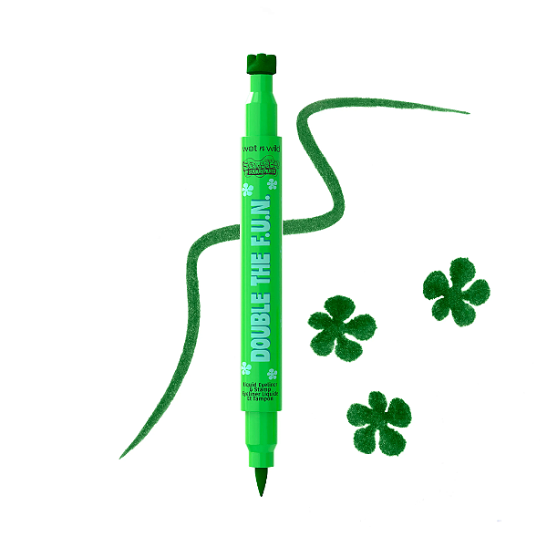Delineador Wet N Wild Double the F.U.N. liquid eyeliner & stamp | Cor: Party’s Here