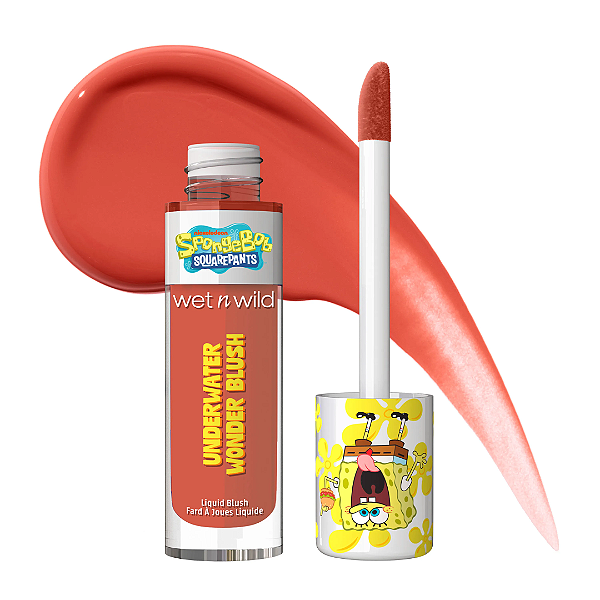 Blush Líquido Bob Esponja Wet N Wild Underwater wonder Liquid Blush | Cor: Perfect Square