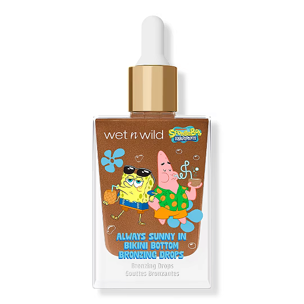 Bronzer corporal líquido Bob Esponja Wet N Wild SpongeBob SquarePants | Cor: Always Sunny in Bikini Bottom Bronzing Drops