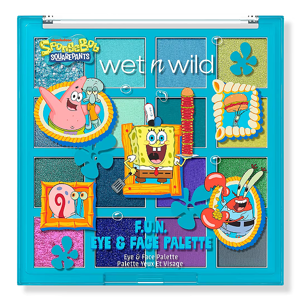 Paleta Multifuncional Bob Esponja Wet N Wild SpongeBob SquarePants F.U.N. Eye & Face Palette