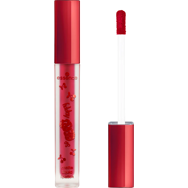 Batom Matte Essence So Cherry happy matte liquid lipstick | Cor: 01 Cherry Kisses