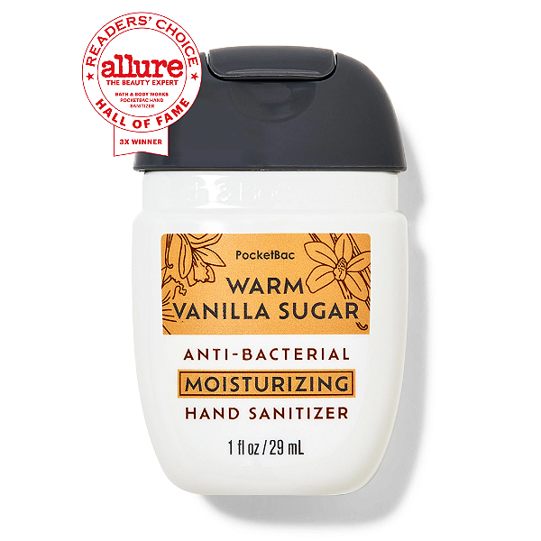 Higienizador de Mãos Hidratante Bath And Body Works Warm Vanilla Sugar Moisturizing PocketBac Hand Sanitizer | Warm Vanilla Sugar