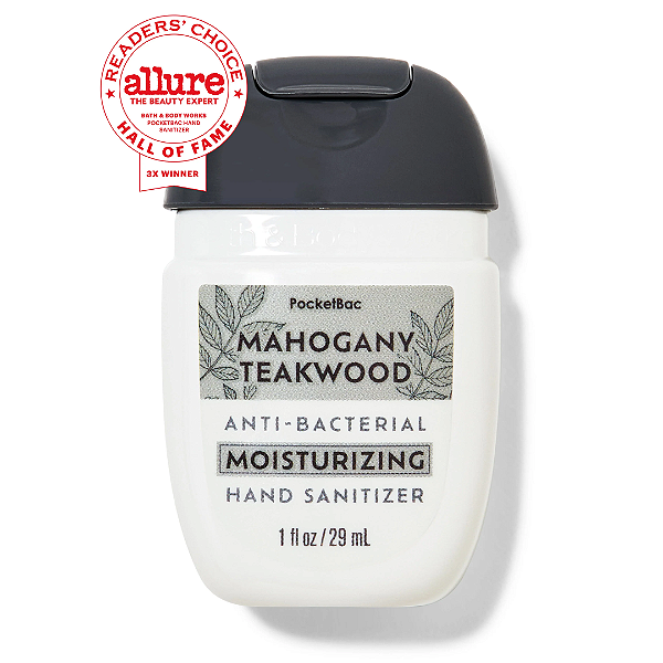 Higienizador de Mãos Hidratante Bath and Body Works Mahogany Teakwood Moisturizing PocketBac Hand Sanitizer | Mahogany Teakwood