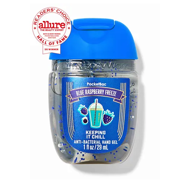 Higienizador de Mãos Bath and Body Works Blue Raspberry Freeze  Keeping It Chill PocketBac Hand Sanitizer | Blue Raspberry Freeze