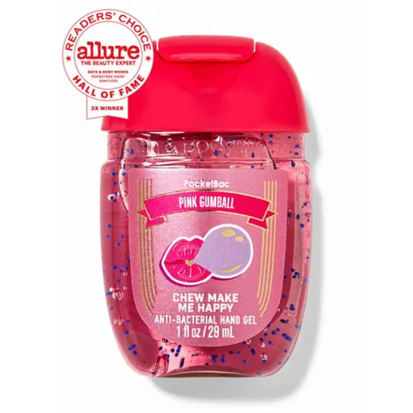 Higienizador de Mãos Bath and Body Works Pink Gumball Chew Make Me Happy PocketBac Hand Sanitizer | Pink Gumball
