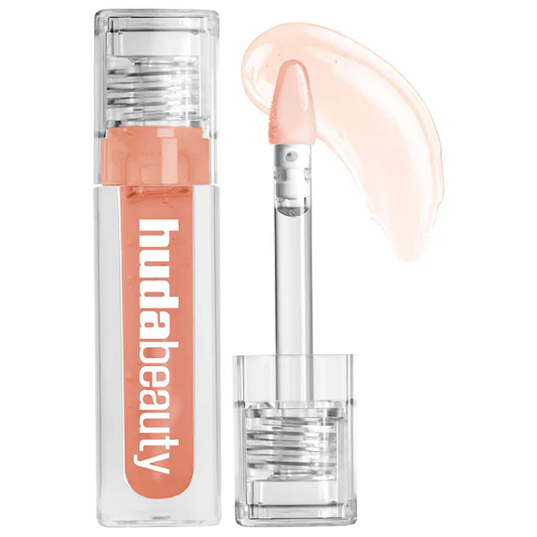 Lip Oil Huda Beauty Faux Filler Ultra-Hydrating Tinted Jelly Lip Oil | Cor: Juicy Peach