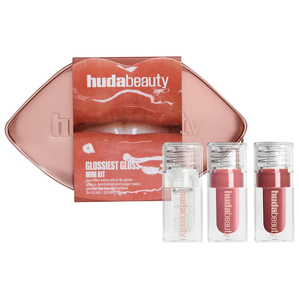 Kit Mini Gloss Huda Beauty Mini Glossiest Lip Gloss Set