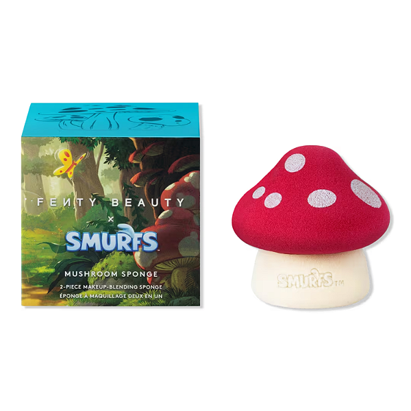 Esponja de Maquiagem Fenty Beauty x Smurfs Mushroom Sponge 2-Piece Makeup-Blending Sponge | EDIÇÃO LIMITADA