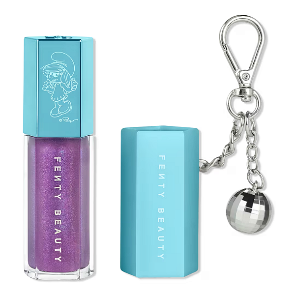 Gloss Labial Fenty Beauty x Smurfs Smurfette Effect Gloss Bomb + Keychain | Cor: SMURFETTE EFFECT | EDIÇÃO LIMITADA