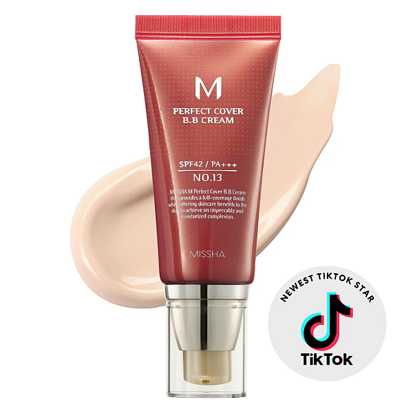 BB Cream MISSHA M Perfect Cover BB Cream SPF 42 PA+++ - 50ML | Cor: #13 Bright Beige