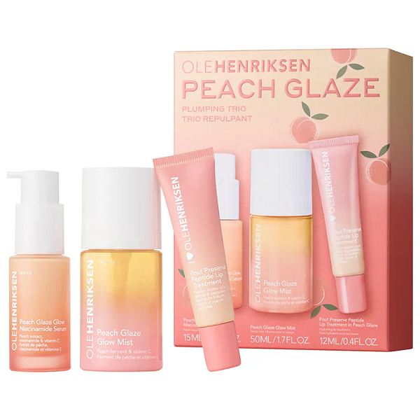 Kit Skin Care OLEHENRIKSEN Peach Glaze Plumping Trio with Niacinamide and Vitamin C