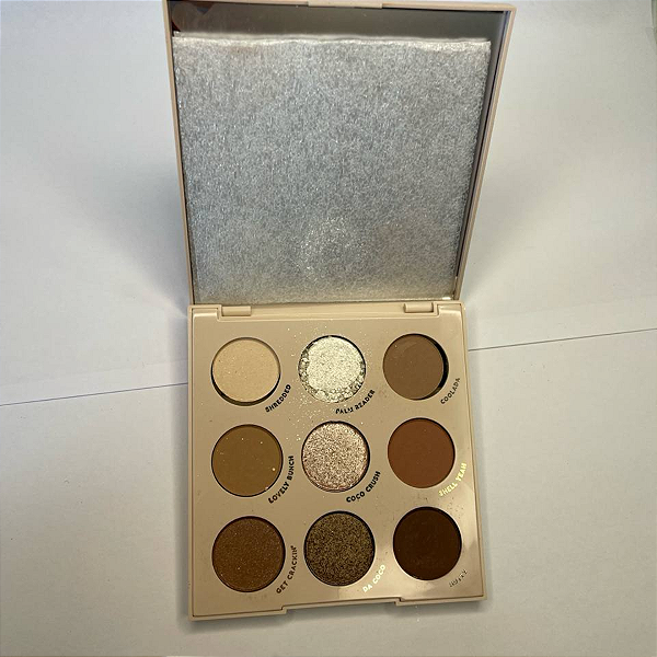 Colourpop Paleta de Sombras Going coconuts (Sem caixa, uma sombra quebrada, duas soltas mas a paleta é magnetica)