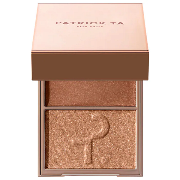Iluminador Patrick Ta Major Glow Crème & Powder Light Reflecting Translucent Highlighter Duo | Cor: Honey