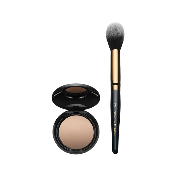 Duo Pós Para Área Dos Olhos Pat McGrath Labs Skin Fetish: Sublime Perfection Blurring Under-Eye Powder & Brush Duo | Cor: Medium