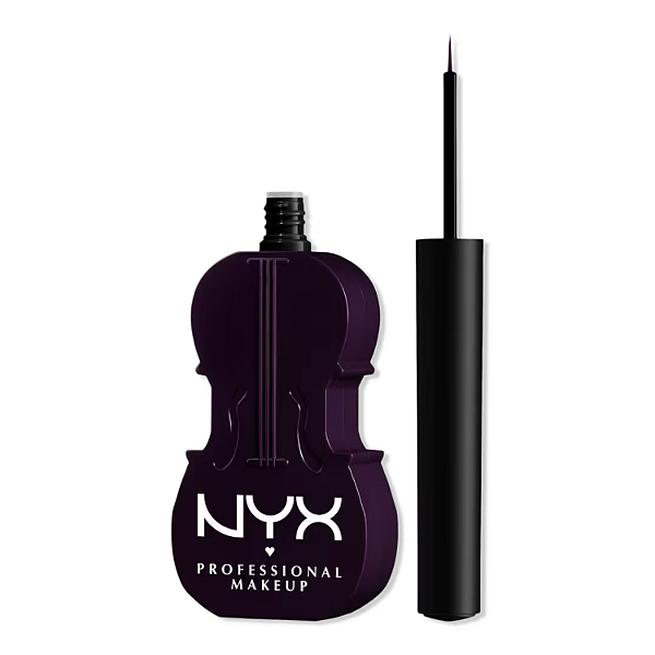 Delineador Líquido Matte Nyx x Wednesday Cello Vivid Matte Liquid Eyeliner | EDIÇÃO LIMITADA