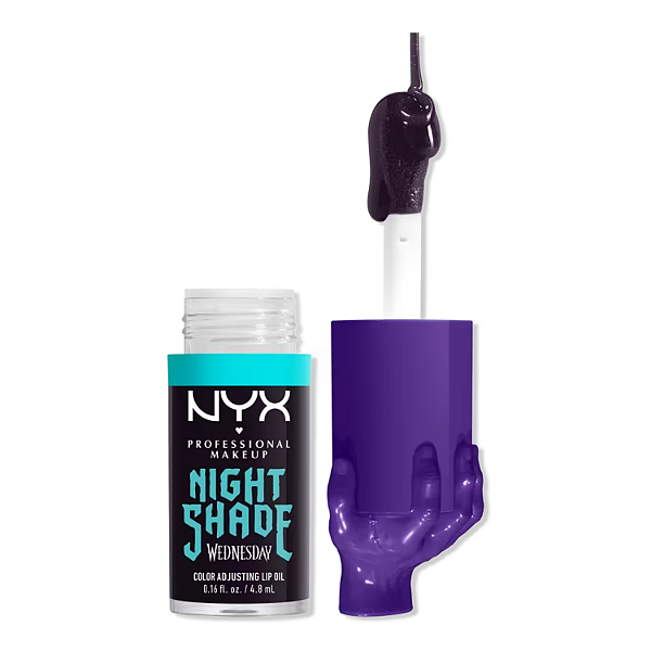 Lip Oil Nyx x Wednesday Mystery PH Lip Oil | Cor: Night Shade | EDIÇÃO LIMITADA