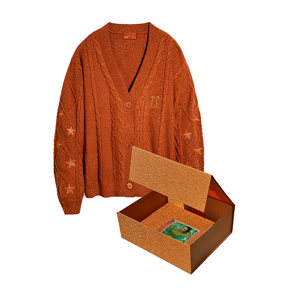 PRÉ VENDA - Box Cardiagan + CD Taylor Swift The Life of a Showgirl Cardigan Box Set | Tamanho: M/L