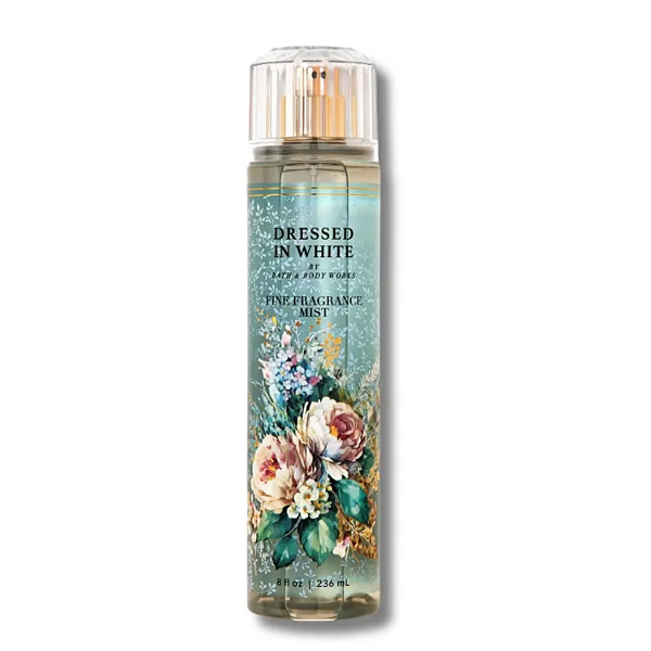 Fragrância Bath And Body Works Dressed In White Fine Fragrance Mist | 236ML