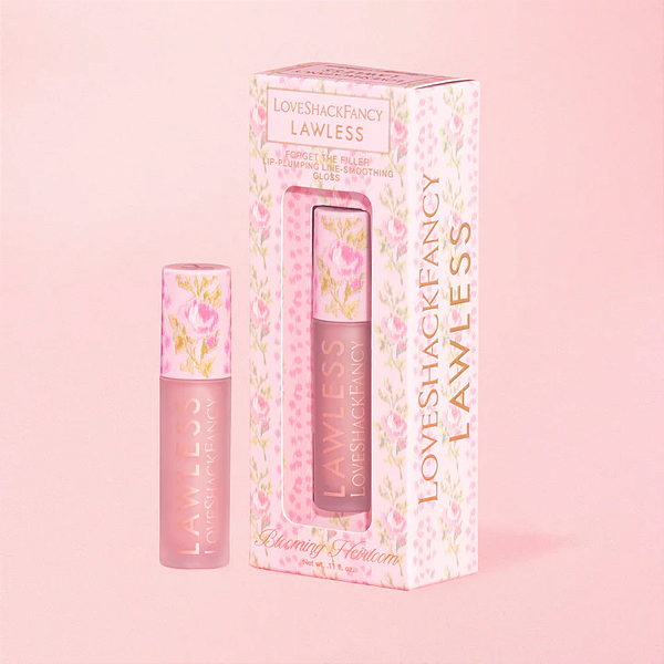Gloss Labial Lawless LoveShackFancy Forget The Filler Lip-Plumping Line-Smoothing Gloss | Cor: Blooming Heirloom | EDIÇÃO LIMITADA