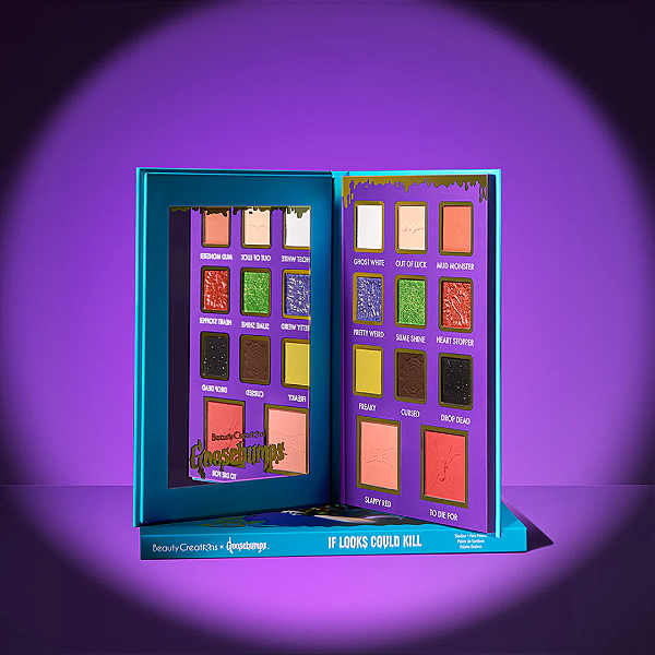 Paleta de Sombras Beauty Creations x Goosebumps | If Looks Could Kill Shadow & Face Palette | EDIÇÃO LIMITADA