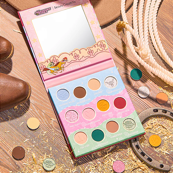 Paleta de Sombras Beauty Creations x The Powerpuff Girls "Cowgirl Cuties" Shadow Palette | Meninas Super Poderosas