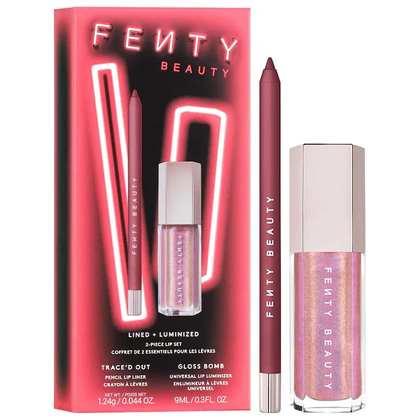 Kit Labial Fenty Beauty Lined + Luminized 2-Piece Lip Set | EDIÇÃO LIMITADA