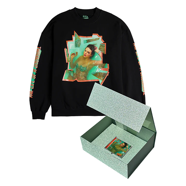 PRÉ VENDA - Box Moletom + CD Taylor Swift The Life of a Showgirl Crewneck Sweatshirt Box Set | Tam: M