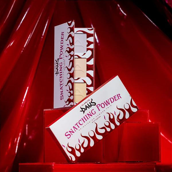 Pó Compacto Glamlite Daus x Glamlite Snatching Powders