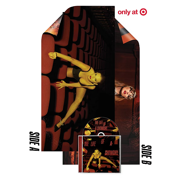 CD Taylor Swift The Life of a Showgirl: CD With Poster (Target Exclusive) | It's Frightening | EDIÇÃO LIMITADA