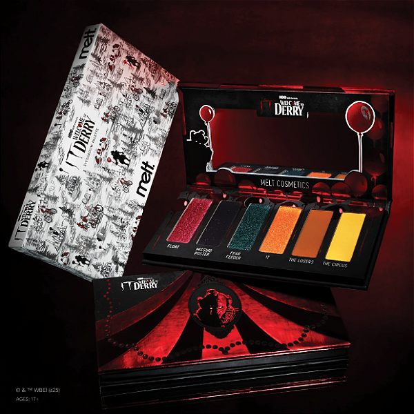 Paleta de Sombras Melt Cosmetics IT: Welcome to Derry Palette | EDIÇÃO LIMITADA