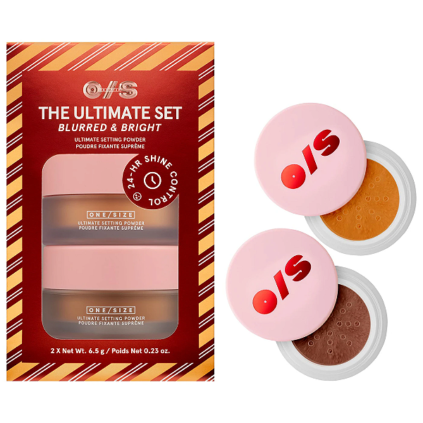 Mini Duo de Pó ONE/SIZE Ultimate Blurring Setting Powder Blurred & Bright Travel Duo | Cor: Dark Deep/Rich Peach