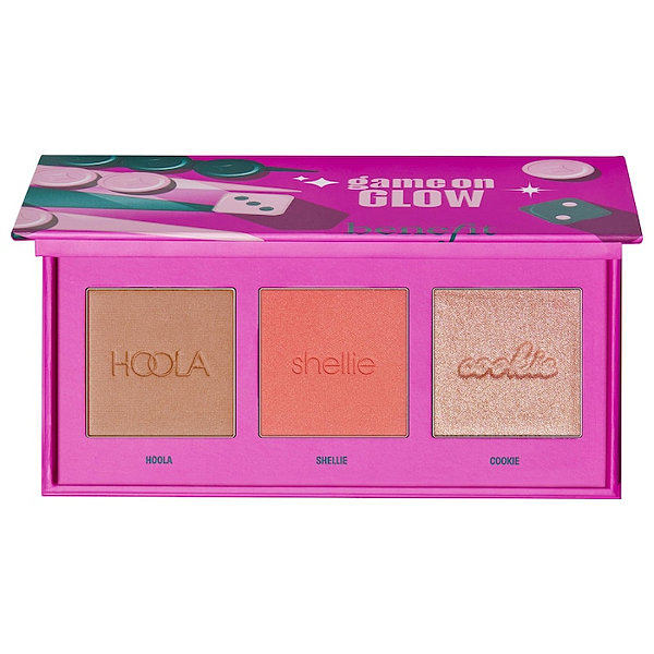 Mini Paleta de Rosto Benefit Cosmetics Mini Game On Glow Bronzer, Blush & Highlighter Palette | EDIÇÃO LIMITADA