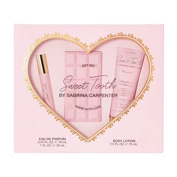 Kit Perfume e Creme Sabrina Carpenter Sweet Tooth Eau De Parfum 3 Piece Giftset