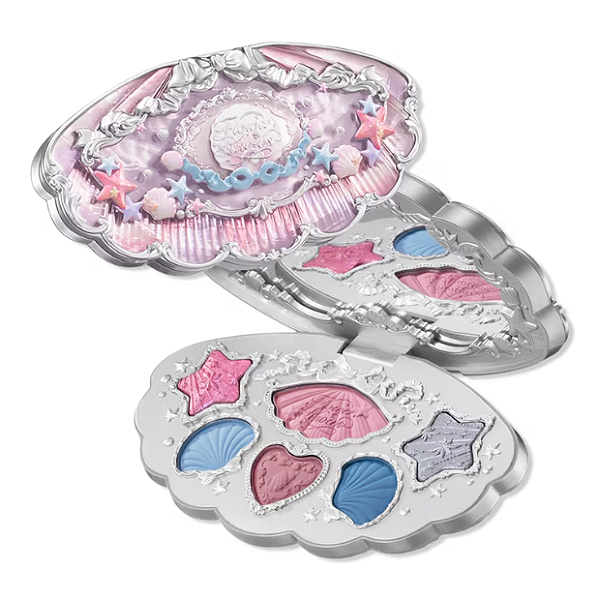 Paleta de Sombras Flower Knows Shell's Jewel Collection 6-Color Makeup Palette | Cor: 02 Mermaid’s Tears