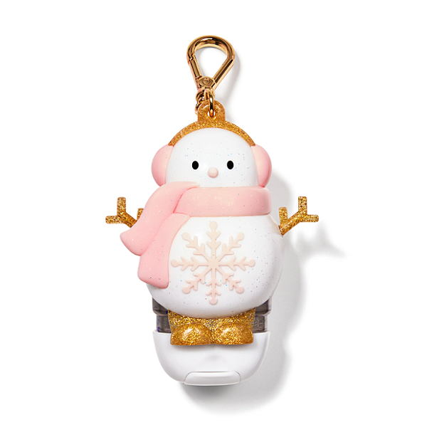 Suporte para Higienizador Bath and Body Works "PocketBac Holder" Snow Girl Light-up Glitter
