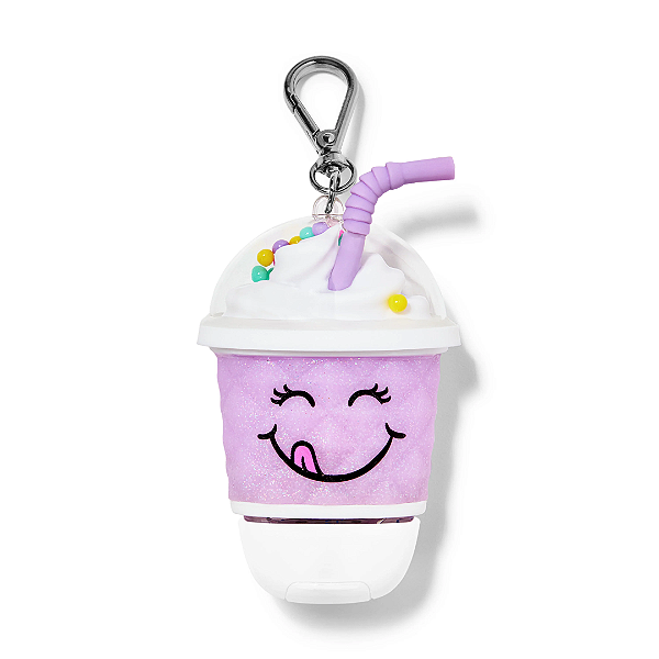 Suporte para Higienizador Bath and Body Works " PocketBac Holder " Purple Faceted Drink