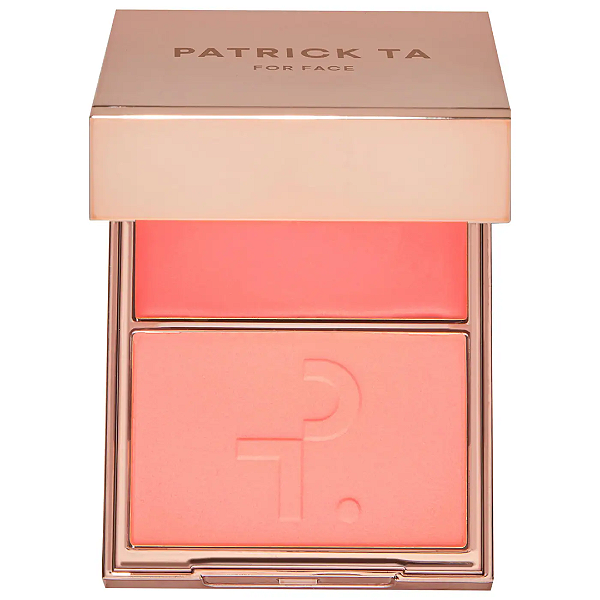 Duo Blush Patrick Ta Major Headlines Double-Take Crème & Powder Blush Duo | Cor: Soft Launch