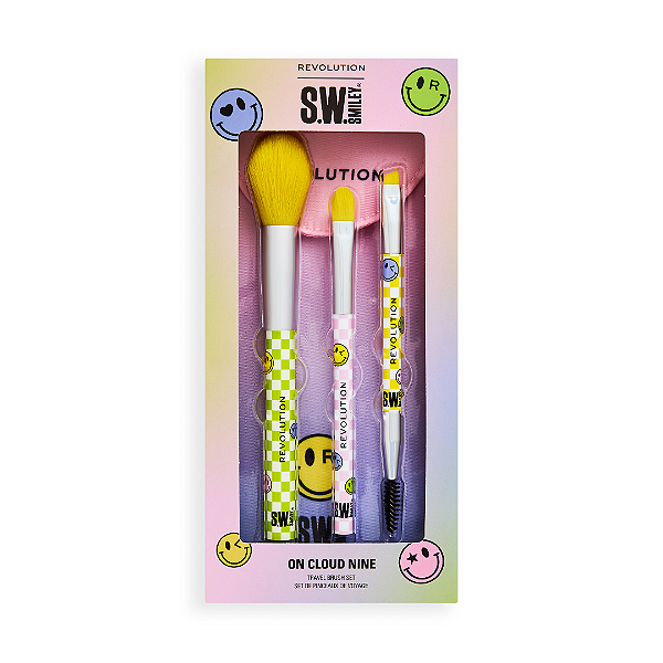 Kit Pincéis Revolution X S.W.Smiley On Cloud Nine Brush Set