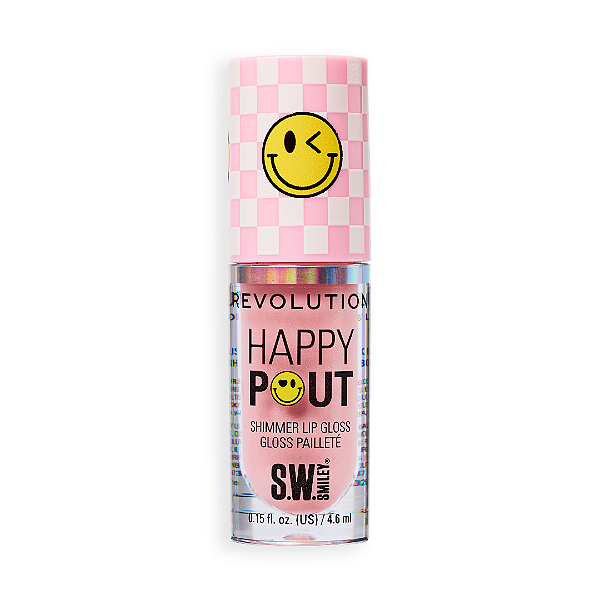 Gloss Labial Revolution X S.W.Smiley Happy Pout Lip Gloss Stellar Shine | Cor: Pink Bliss