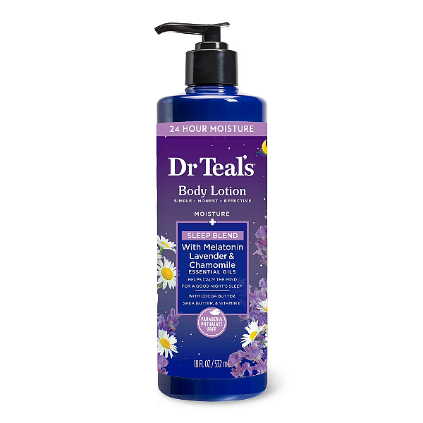 Loção Corporal Dr Teal's Sleep Body Lotion with Melatonin, Lavender & Chamomile Essential Oils | 532ml