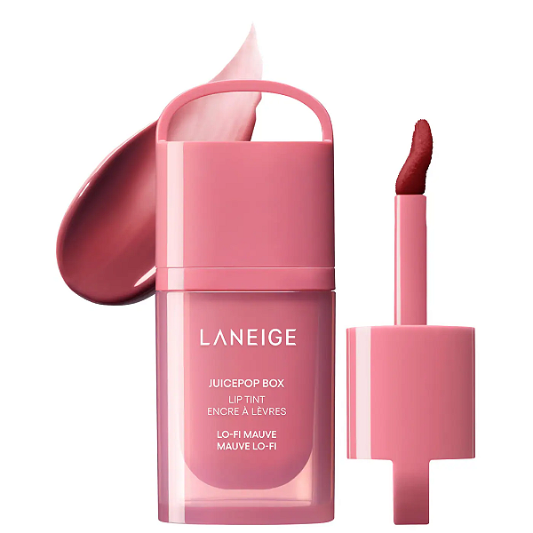 Lip Oil Laneige JuicePop Box Lip Oil Stain 12HR Hydrating Tint | Cor: Lo-Fi Mauve