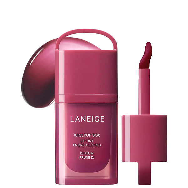 Lip Oil Laneige JuicePop Box Lip Oil Stain 12HR Hydrating Tint | Cor: DJ Plum