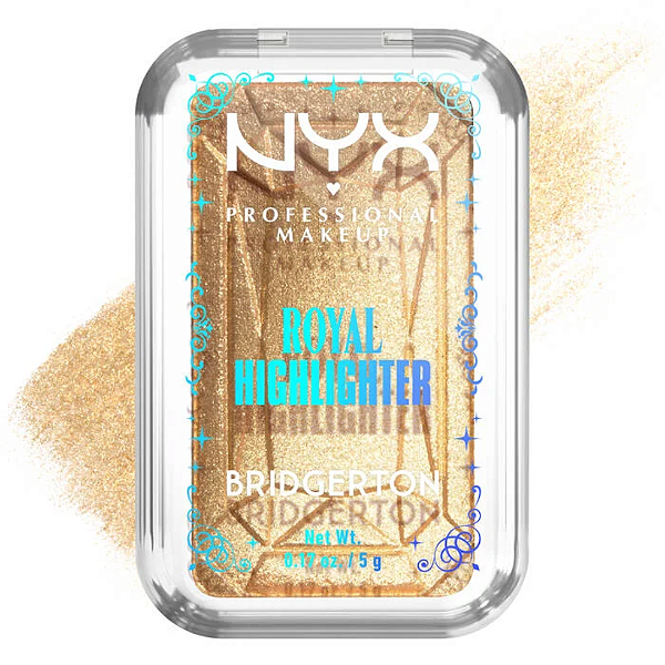 Iluminador Nyx Bridgerton Royal Highlighter | Cor: Light Gold | EDIÇÃO LIMITADA