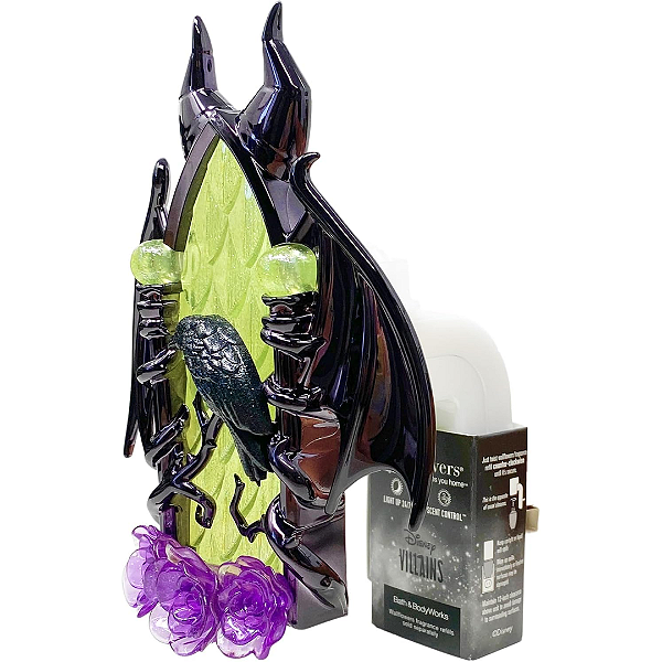 Aparelho Plug de Tomada Bath and Body Works Disney Villains Collection Maleficent Dragon Wallflowers Scent Control Nightlight