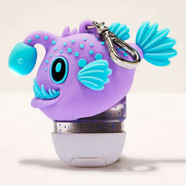 Suporte para Higienizador Bath and Body Works "PocketBac Holder" Light-Up Anglerfish