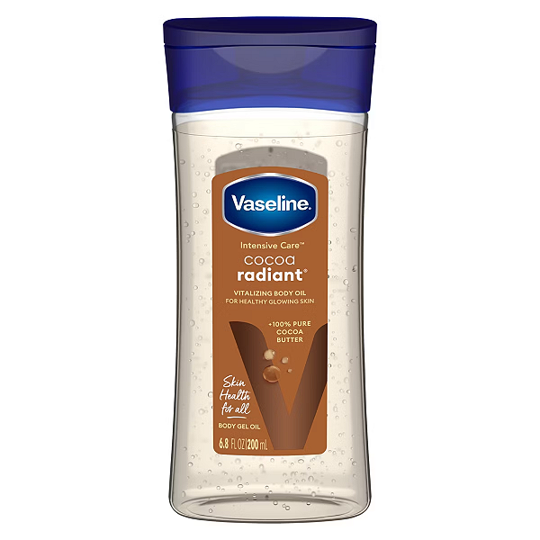 Óleo Corporal Hidratante Vaseline Intensive Care Cocoa Radiant Body Gel Oil for Glowing Skin 200ml | Cocoa Radiant