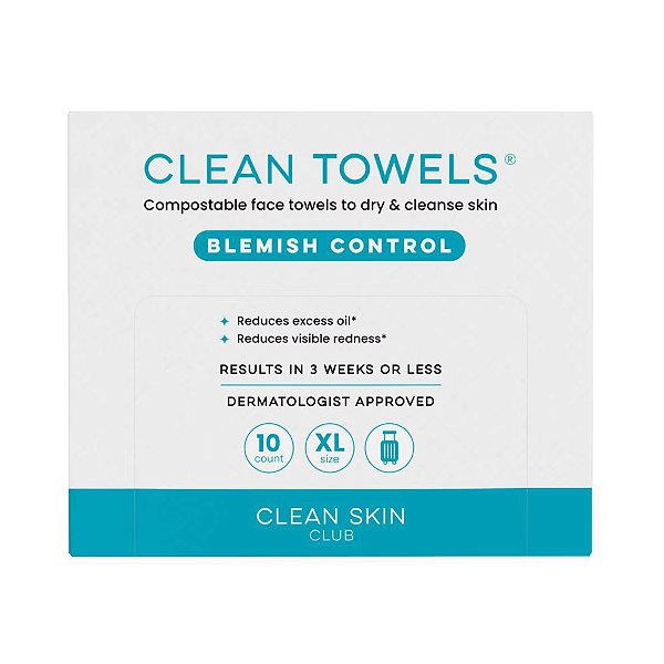 Toalha Facial Clean Skin Club Blemish Control Towels | XL - 10ct