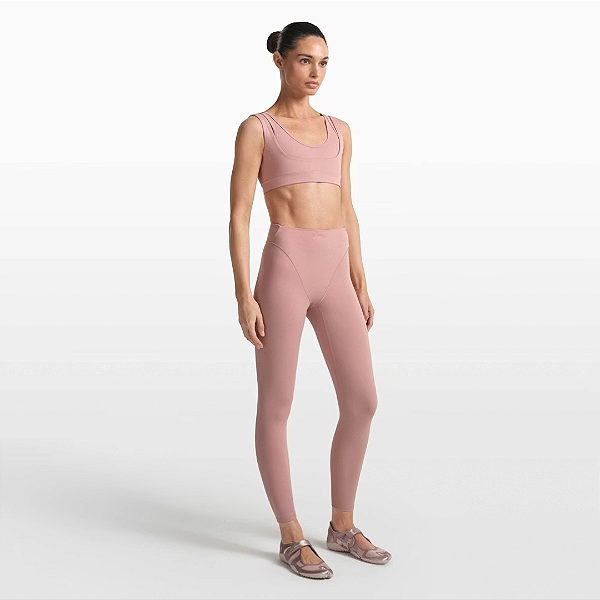 Calça Painel em V NikeSKIMS MATTE V-LINE 26" LEGGING Tamanho L | Cor: Himalayan